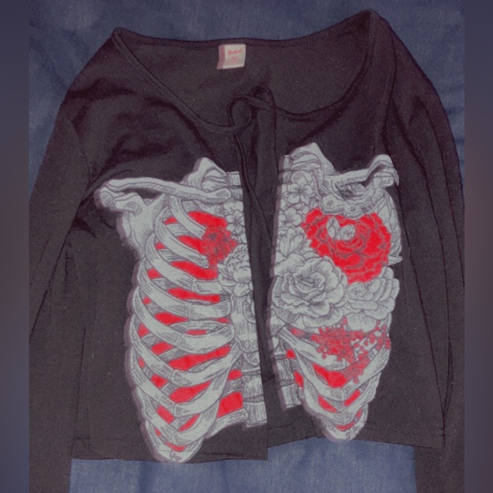 Open skeleton sweater